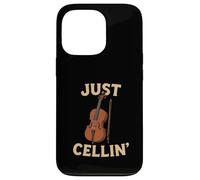 Just Cellin Funny Violonchelo Músico Música clásica Amor Carcasa para iPhone 13 Pro