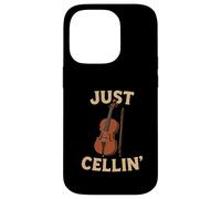 Just Cellin Funny Violonchelo Músico Música clásica Amor Carcasa para iPhone 14 Pro