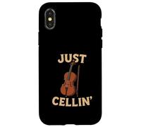 Just Cellin Funny Violonchelo Músico Música clásica Amor Carcasa para iPhone X/XS