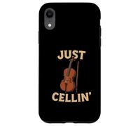 Just Cellin Funny Violonchelo Músico Música clásica Amor Carcasa para iPhone XR