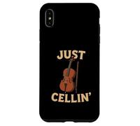 Just Cellin Funny Violonchelo Músico Música clásica Amor Carcasa para iPhone XS Max