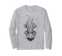 Just Chillin' Gator - Cocodrilo en el Agua Manga Larga