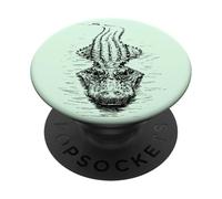 Just Chillin' Gator - Cocodrilo en el Agua PopSockets PopGrip Adhesivo