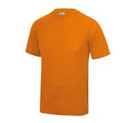 Just Cool - Camiseta lisa para hombre, Primavera-Verano, envolvente, Liso, Manga Corta, Hombre, color Naranja Crush, tamaño XL