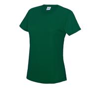 Just Cool Playera Deportiva Mujer Poliéster Wicking Transpirable Cuello Caja