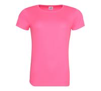 Just Cool Playera Deportiva Mujer Poliéster Wicking Transpirable Cuello Caja