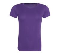 Just Cool Playera Deportiva Mujer Poliéster Wicking Transpirable Cuello Caja
