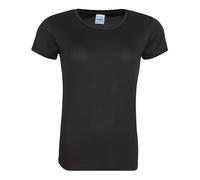Just Cool Playera Deportiva Mujer Poliéster Wicking Transpirable Cuello Caja