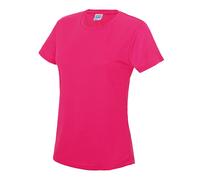 Just Cool Playera Deportiva Mujer Poliéster Wicking Transpirable Cuello Caja