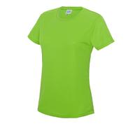 Just Cool Playera Deportiva Mujer Poliéster Wicking Transpirable Cuello Caja