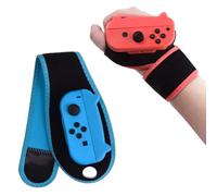 Just Dance Switch 2026 2025 2024 2023 2022 Brazalete Ajustable Compatible con Nintendo Switch/Switch OLED Disponible en Rojo y Azul Altamente Elástico Adecuado para Adultos y Niños