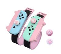 Just Dance Switch, muñequeras para Just Dance Switch 2021 2020 2019, correas elásticas ajustables para controlador Joy-Cons (2 paquetes para niños)