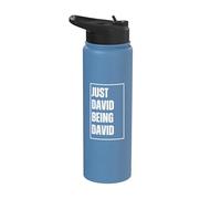 Just David Being David - Divertido Nombre Broma Cumpleaños Stainless Steel Insulated Water Bottle