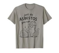 Just Do Asbesto You Can: Funny Cat Pun Design Camiseta