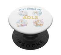 Just Doing My ADLs Cute Duck Occupational Therapy Design PopSockets PopGrip Adhesivo
