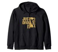Just Drop It Funny Logger Woodworker - Motosierra arborista papá Sudadera con Capucha