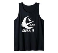 Just DU'AA IT Media Luna Árabe Islámica Camiseta sin Mangas