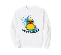 Just Ducky Cool Rubber Yellow Duck Illustration Graphic Sudadera