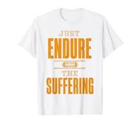 Just Endure The Suffering Football Vintage Funny Camiseta gráfica económica, Hombre, Blanco, M