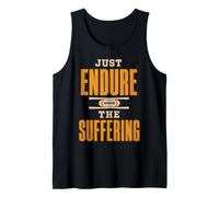 Just Endure The Suffering Football Vintage Funny Camiseta sin Mangas