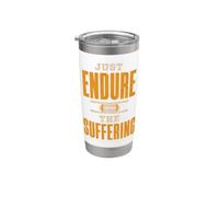 Just Endure The Suffering Football Vintage Funny Vaso térmico de acero inoxidable de doble pared