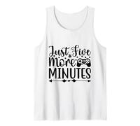 Just Five More Minutes Funny Gaming Quotes Camiseta sin Mangas