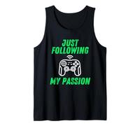 Just Following My Passion Career Esports Streamer FPS Gamer Camiseta sin Mangas