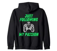 Just Following My Passion Career Esports Streamer FPS Gamer Sudadera con Capucha