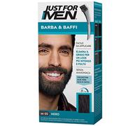 Just for Men Barba y Bigote, tinte para barba para hombre, color negro, elimina las canas, con peine aplicador, M55