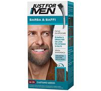Just for Men - Bigote y barba M35 - Coloración para barba castaño medio 28 g, 1 unidad