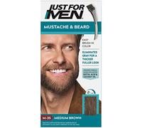 JUST FOR MEN Color Gel Bigote & Barba M-35 Marrón Medio 1 Cada (Paquete de 4)