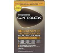 Just For Men Control GX Champú Y Acondicionador para Canas Hombre, Reduce Las Canas Gradualmente en Cada Lavado, Para Todos Los Tonos, 118ml