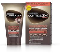 Just For Men Control GX Champú Para Barba, Reduce Gradualmente las Canas en Cada Lavado Para Resultados Sutiles Y Naturales, Para Todos Los Tonos, 118 ml