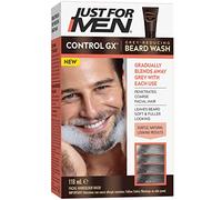 Just For Men Control GX Grey Reducing - Lavado de barba para un resultado sutil y de aspecto natural, todos los tonos de color, 118 ml.