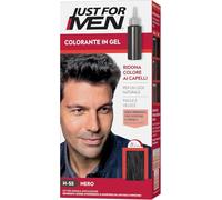 Just For Men, Tinte Colorante en champu para el cabello del hombre. Elimina las canas y rejuvenece el cabello en 5 minutos. Castaño Negro, 30 ml