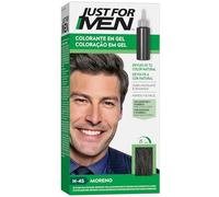 Just For Men Tinte Colorante en Gel, Coloración Masculina, Cubre Las Canas, Devuelve Tu Color Original Para Una Apariencia Natural - Tono Moreno, H45 (3 Pack)