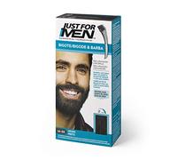 Just For Men Tinte Colorante En Gel Para Barba Y Bigote. Con Aloe y Aceite de Coco, para una Barba Sin Canas y con Aspecto Más Denso en 5 minutos. Tono Negro, M55