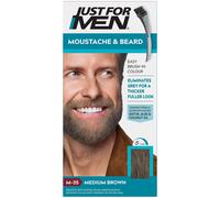Just for men - tinte de barba y bigote para hombre, color marrón medi