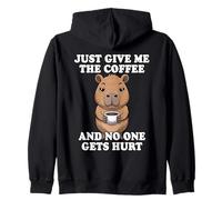 Just Give Me The Coffee and No One Gets Hurt Sudadera con Capucha