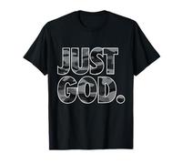 Just God Bold Christian Faith Deportes Fitness Camuflaje Camiseta