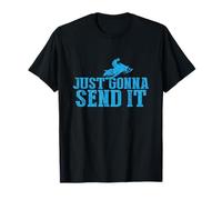 Just Gonna Send It Snowmobile Snow Trineo Invierno Montaña Regalo Camiseta