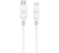 Just Green Cable Ecológico USB-A a USB-C Macho/Macho 2m Blanco