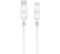Just Green Cable Ecológico USB-C a USB-A Macho/Macho 1.2m Blanco