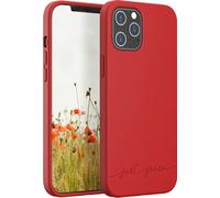 JUST GREEN Carcasa Biodegradable para iPhone 12 Pro Max, Rojo