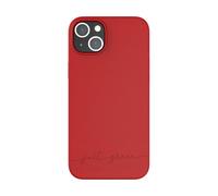 JUST GREEN Carcasa para iPhone 14 Plus Modelo Flexible Natura, Rojo