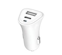 JUST GREEN Cargador de Coche con Puerto USB-A / USB-C 5.4A Carga Rápida,