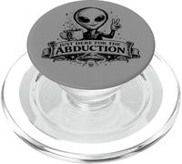 Just Here For The Abduction: Divertida Ropa alienígena PopSockets PopGrip para MagSafe