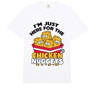 Just Here For The Chicken Nuggets Comfort Colors Adult Heavyweight T-Shirt