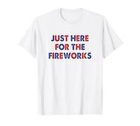 Just here for the fireworks 4th Of July Couple Camiseta