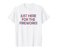 Just here for the fireworks 4th Of July Couple Camiseta